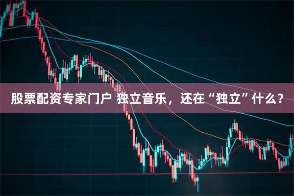 股票配资专家门户 独立音乐，还在“独立”什么？